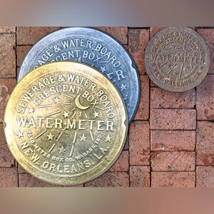 New *new* Orleans Water Meter Doormat 23” diameter